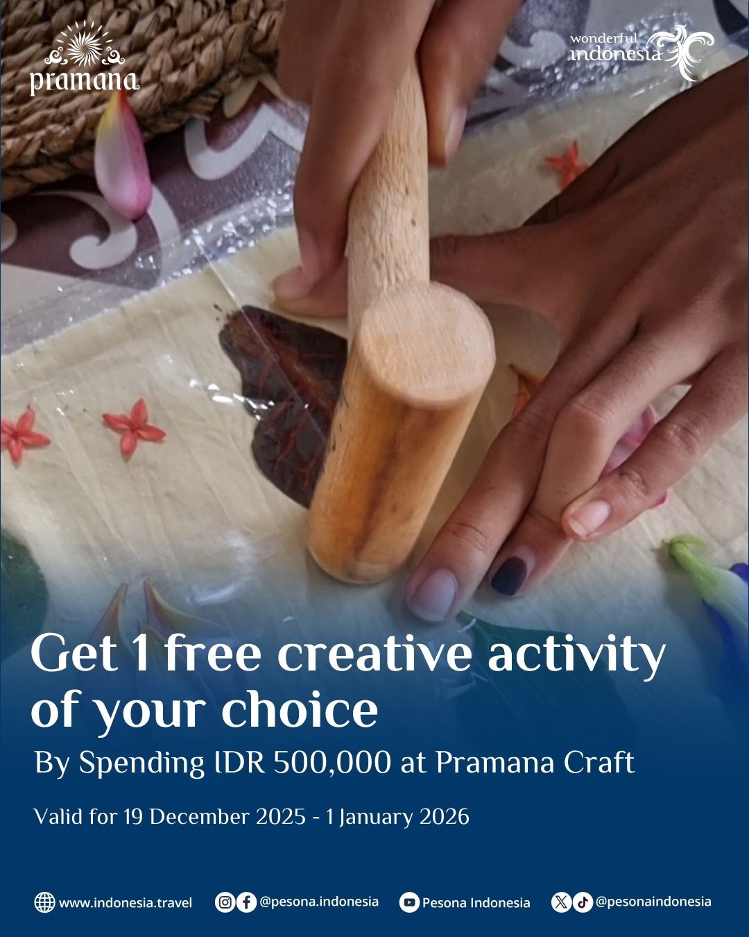 Pramana craft souvenir borobudur toko oleh oleh magelang belanja gratis kegiatan kreatif wisata edukasi keluarga wonderful indonesia